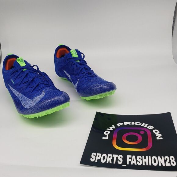 Nike Men's Zoom Superfly Elite 2 Track & Field Sprinting Spikes Blue CD4382-400 - Picture 1 of 9